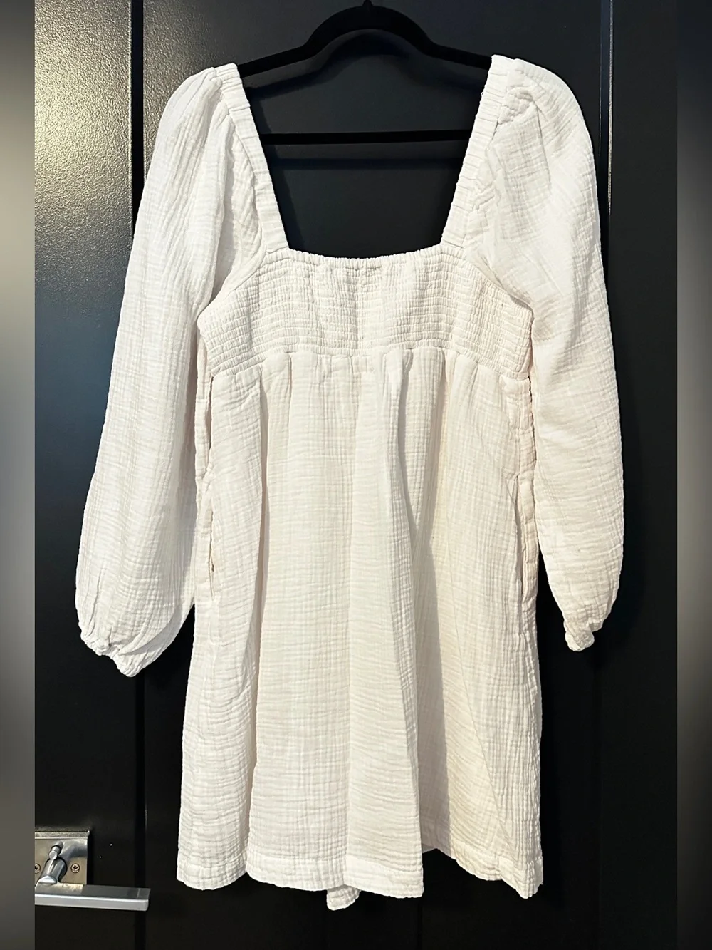 J. Crew Squareneck soft gauze dress Size Small